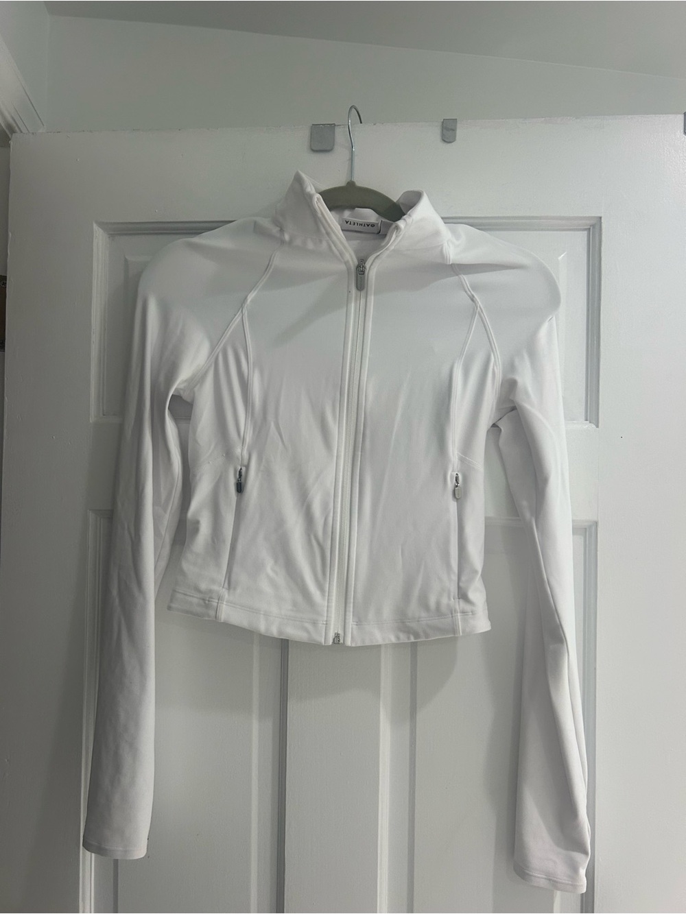Athleta White Zip Up Jacket
